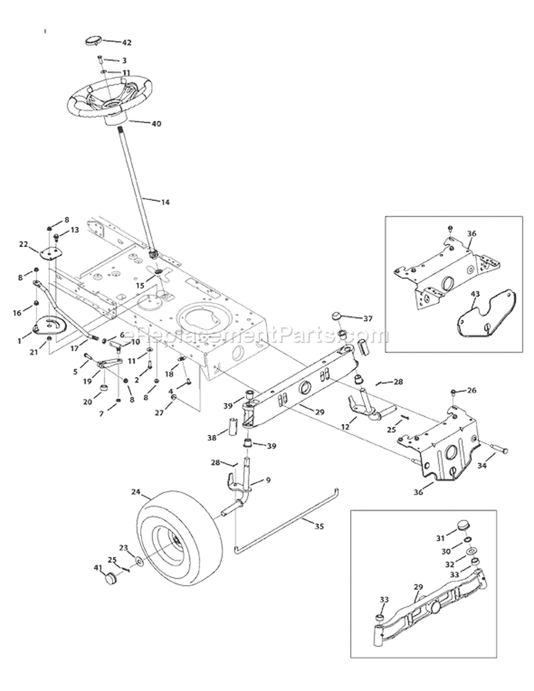 Page C Diagram and Parts List for 13AO771H055 2009 Yard Man Lawn Tractor